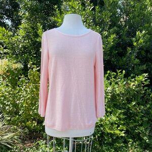 J Jill  ¾ sleeve knit top - size S